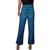 Generico Jeans Brillantini Donna Jeans Con Brillantini Pantaloni Palazzo Paillettes Strass Zampa Pantalone Larghi Leopardati Balloon Glitterata A Xs Hot Pants Di Elefante Giacca Anni 70 Wide Lurex Glitterati