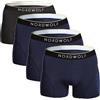 NordWolf Boxer Uomo - Mutande Uomo Comfort Micromodal - Intimo Briefs Traspirante e Resistente, Perfetto per l'Uomo Elegante (IT, Testo, L, Regular, Regular, Blu)