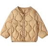 Generico Piumino 100 Grammi Bambino Bambina 1-6 Anni Senza Cappuccio con Bottoni Giacca Primaverile Leggero Imbottito Trapuntato Giubbotto Casual Come Strato Interno o Esterno per Outdoor Casa,Caffè,120