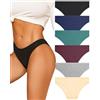 ALL OF ME 6 Pack Mutande Donne Cotone Intimo Donne Scivolare Morbido Hipster Mutandine Sexy Slip Multipack S-XL