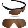 Fiskr Lenti polarizzate di ricambio compatibili con occhiali da sole Oakley Si M Frame 2.0 OO9047, resistenti agli urti e vestibilità perfetta, marrone ambra