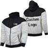 East-hai-buy Fai da Te Stampa Logo/Testo Giubbotti da Uomo Felpa con Cappuccio Impermeabile Giacca Cappotto Casual Abbigliamento Maschile Personalizzato Top White,XL