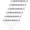 Hugo Boss Slip da uomo, confezione da 6 pezzi, con logo, elasticizzati, confezione da 3, Bianco (-100)., S