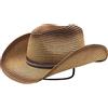 NICEYEA Cappello di paglia da uomo, cappello da cowboy, cappello estivo, anti UV, con tesa larga, cappello da spiaggia femminile, estivo, con protezione UV UPF 50+, b, Taglia unica