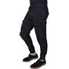 Evoga Pantaloni Uomo Cargo Slim Fit Jeans Casual con tasconi Laterali (IT, Numero, 54, Regular, Regular, Nero)