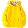 Generic Felpa unisex per ragazzi e ragazze, in pile Sherpa, foderata in pile morbido, per bambini, tinta unita, oversize, con tasca, abbigliamento invernale caldo
