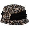 LIERYS CAPPELLISHOP Leo-Chic Cappello Bucket Motivo Animale Multicolore con Fascia in Tessuto Prodotto in Italia Donna Autunno Inverno