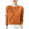Generico Maglione in Cashmere da Donna, Maglione Lavorato A Maglia in Lana Merino Autunnale, Elegante, Tinta Unita, Girocollo, Manica Lunga, Morbido E Caldo, Pullover Invernale in Lana