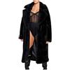 LJHH Donna Cappotto Caldo Faux Fur Pelliccia Sintetica Giacca In Pile Da Donna Giacca Lunga Elegante Pelliccia Ecologica Donna Tinta Unita Per Il Tempo Libero Giubbotto Caldo Morbido Pelliccia Artificiale