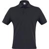 GIBLOR'S Polo Uomo Manica Corta Jeff, Slim Fit, Tessuto Fresh&Stretch, Colore Nero (XL)