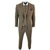 CALVINSUIT Completo da Uomo Smoking Vestito Scozzese 3 Pezzi da Sposa 2 Bottoni