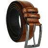GianMarcoVenturi Cintura Uomo In Vera Pelle, Made In Italy, Accorciabile, Alta 3,5 cm