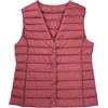 Masrin - Giubbotto trapuntato da donna, leggero, per la mezza stagione, senza maniche, con scollo a V, imbottito, in tinta unita, per autunno e inverno, basic, in taglie grandi, giacca sportiva, da