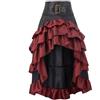 Generico Vestito rinascimentale Abbigliamento medievale da donna Set di Corsetto Pirata Costume di Carnevale per Cos di Halloween Steampunk Vita a Corsetto con Gonna e Camicetta in Pizzo Pirata