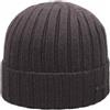 Melegari Berretto Cuffia Beanie Trento | 100% Cashmere | Made in Italy | Unisex (Marrone Scuro)