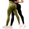 Generico Leggins 3D Anticellulite Donna, Leggings a Compressione Graduata Leggings Anti Cellulite Push Up Sculpture Lipedema Leggings Sportivi Vita Alta Senza Cuciture per Fitness Yoga Palestra 2 Pezzi