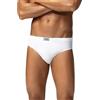 o-day Liabel 6 Slip Uomo Cotone 100% Mercerizzato Mutande Uomo Cotone Lucido Morbide Mutande Uomo Slip Bianco o Assortito (IT, Testo, L, Regular, Regular, Bianco - 6 Pz)