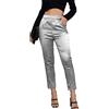 Fakanhui Pantaloni da Donna in Raso di Seta, Casual, Elasticizzati, a Vita Alta, Elasticizzati, Eleganti