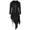 LOIJMK Steampunk Punk Rave - Cappotto da uomo in stile gotico, vintage, irregolare con cappuccio, da uomo, stile retrò, per il tempo libero, per cosplay, per le mezze stagioni, con cappuccio