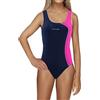 sesto senso Costume da Bagno Ragazza Sportivo Costume Intero Opaco Bimba Blu Scuro e Rosa 128 BW690 Navy Pink