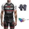 HECLOK Completo Ciclismo Uomo - Maglia Manica Corta + Pantaloncini con Fondello - Abbigliamento Bici Strada e MTB - Tessuto Traspirante e Anti-Sudore - 4 Pezzi per Estate (Set-13,xx_l)