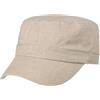LIPODO Cappellino Army in Lino Donna/Uomo - Berretto Estivo con Visiera, Chiusura a Strappo Primavera/Estate Estate - Taglia Unica Beige