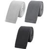 WANYING Uomo 5,7cm 2.25 Cravatta Ristretto Lavorata a Maglia Skinny Stretta Sottile Cravatta a Maglia Stile Retrò Vintage Casual Da lavoro Basic per Gentlemen - Tinta Unita
