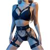 Generico Completino Sexydonna Hard Lingerie Donna Hard Babydoll Hot Curvy Tutina Perizoma Seducente Rosso Completo Intimo Vestaglia Body Trasparente Con Buco Collant Sexy Camicia Vestiti 3Xl Mini Abito