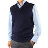 profili di Toscana Gilet Uomo Unito 80% Lana Merinos Made in Italy M-3XL (XL, Blu)