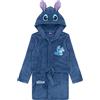 Disney Accappatoio in pile blu con cappuccio per bambine Lilo e Stitch