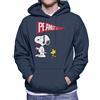 All+Every Peanuts Snoopy & Woodstock Flag Men's Hooded Sweatshirt