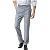 ZDJSWJ Men's Solid Stretch Flat Front Pant Modern Fit Vestito Pantaloni Slim Fit Stretch Vestito Pantaloni, grigio, XL