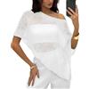 JYIXXZX Poncho da Donna Velato Lavorato a Maglia, Trasparente Asimmetrico Coprispalle, Mantella Leggera Scialle Traforata, Estivo Poncho da Spiaggia, Elegante Protezione Solare Moda Copricostume Mare Stola