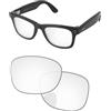 PapaViva Lenti di ricambio compatibili con occhiali da sole Ray-Ban RW4004 da 53 mm, Blocco della luce blu trasparente HD, RW4004 53mm