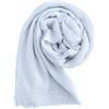 JOPHY & CO. Sciarpa/Stole/Coprispalla Donna 100% Viscosa Elegante Morbido 180cm x 90cm(cod. 2302) (2302/5pc, Celeste)