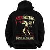 Dirty Ray Arti Marziali MMA Muay Thai Felpa Uomo con Cappuccio B19 (XL)