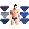 Navigare 6 Slip Uomo Elasticizzati Disponibili in Varie Fantasie Elastico Esterno Firmato (IT, Testo, XL, Regular, Regular, 1435 Slip)