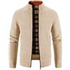 RUITOTP Felpa Giacca Uomo Invernale in Mglia Taglia Forti Caldo e Comode Zip Intera e Zip Magliaone di Felpato in Tinta Unita Moda Cappotto Sudore con Tasche