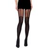 Selente Lovely Legs Collant effetto autoreggenti 20-60 DEN, nero geometrico 40 DEN, M