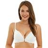 SHEKINI Reggiseno Senza Ferretto Comoda Brassiere Apertura Frontale Pizzo Triangolo Bralette Top Donna Reggiseni Schiena Scoperta