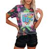 hohololo 80s Baby 90s - Maglietta da donna vintage Batik anni '90, stile retrò anni '80, 80s-multicolor-A, M