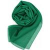 MAPIMANIA - Stola Elegante Donna Color Verde Scuro per Cerimonia e Matrimonio Made in Italy, Scialle coprispalle estivo Chiffon 200x80, Sciarpa Copri spalle per abito