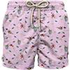Saint Barth Mc2 Uomo Costume da Bagno Short LIG0003-Scrooge Luxury Poliestere Rosa M