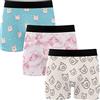 Xoovtka Boxer da uomo a forma di maialino carino, confezione da 3 boxer traspiranti ed elasticizzati, taglie S-XXL, Multi, S