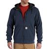 Carhartt, Felpa Wind Fighter®, Relaxed Fit, media pesantezza, Full-Zip Uomo, Blu navy, XS