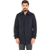 Ciabalù Trench Uomo Invernale Impermeabile Soprabito Elegante Imbottito Cappotto Lungo Sartoriale (50, Blu)