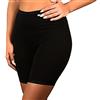 Clessidra Pantaloncini Sottogonna Donna in Cotone Elasticizzato Made in Italy, Intimo Donna, Taglie Forti, Mutande, Culotte, Long, Pantaloncino, Vita Alta, Sottogonna E-547