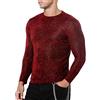 Casey Kevin Magliette Paillettes Uomo Manica Lunga Leopardato Maglia Rete Trasparente Glitter Discoteca Tops Clubwear