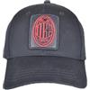 ACM 1899 Capello Baseball con Applicazione in Pelle Ricamata 100% CO Milan 143521