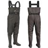 Croch Waders per uomo donna impermeabili marroni con stivali di gomma - ideali per la pesca e le attività all'aperto, marrone, 41W